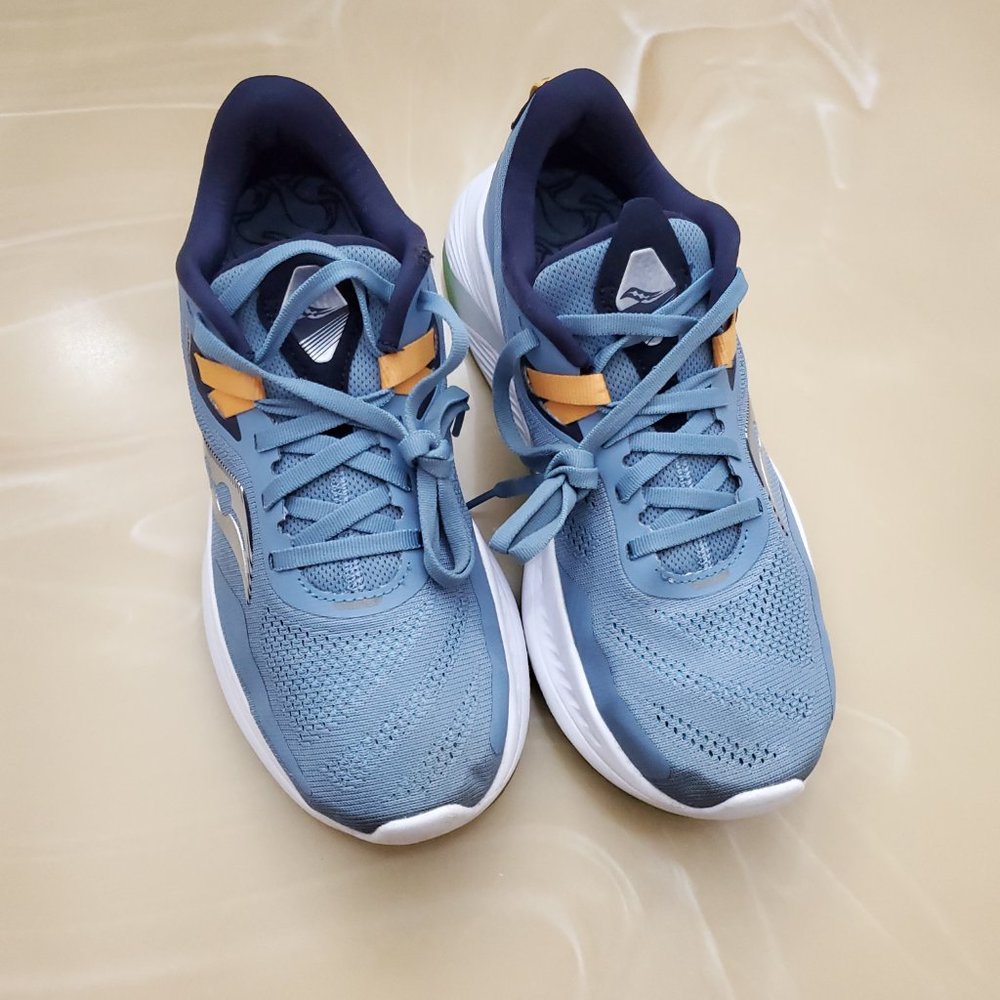 Saucony Guide 15 Women's Running Jacklope, Denim/Aqua S10684-90 - Picture 5 of 11